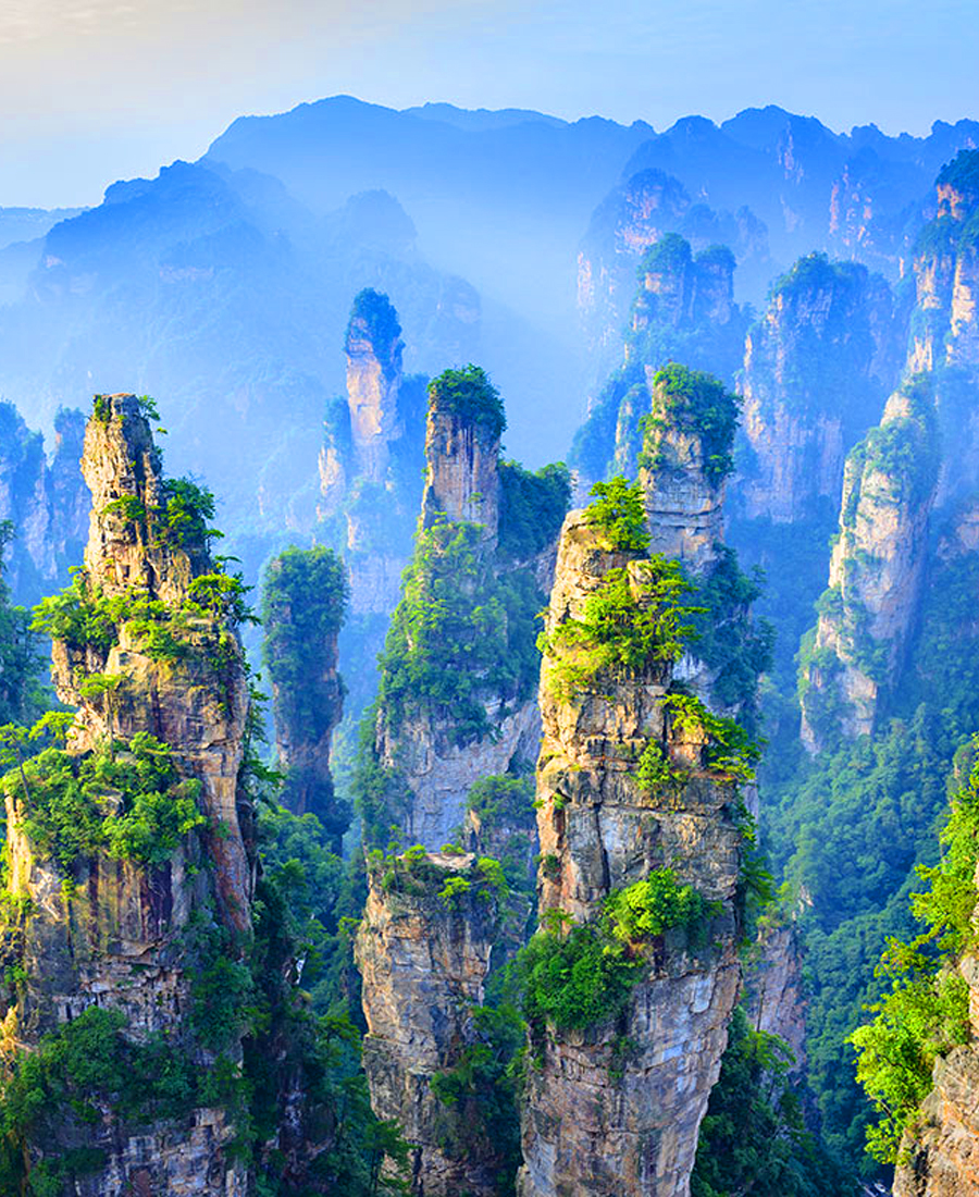 Zhangjiajie mountain pillars