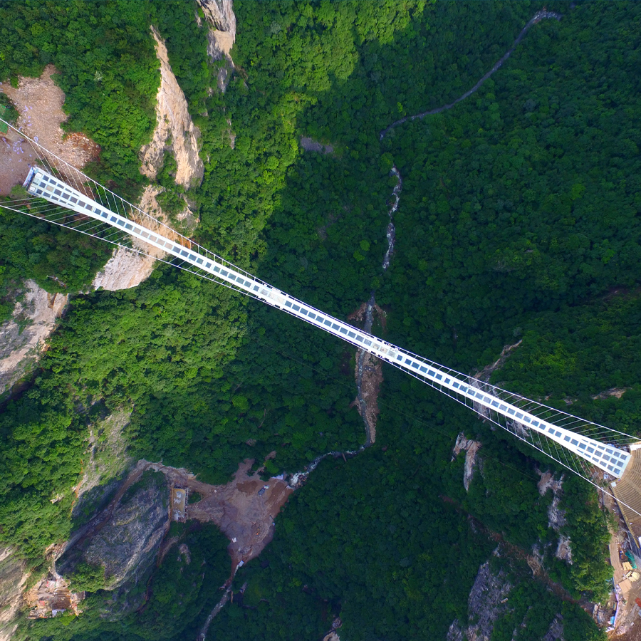 Glass bridge in China